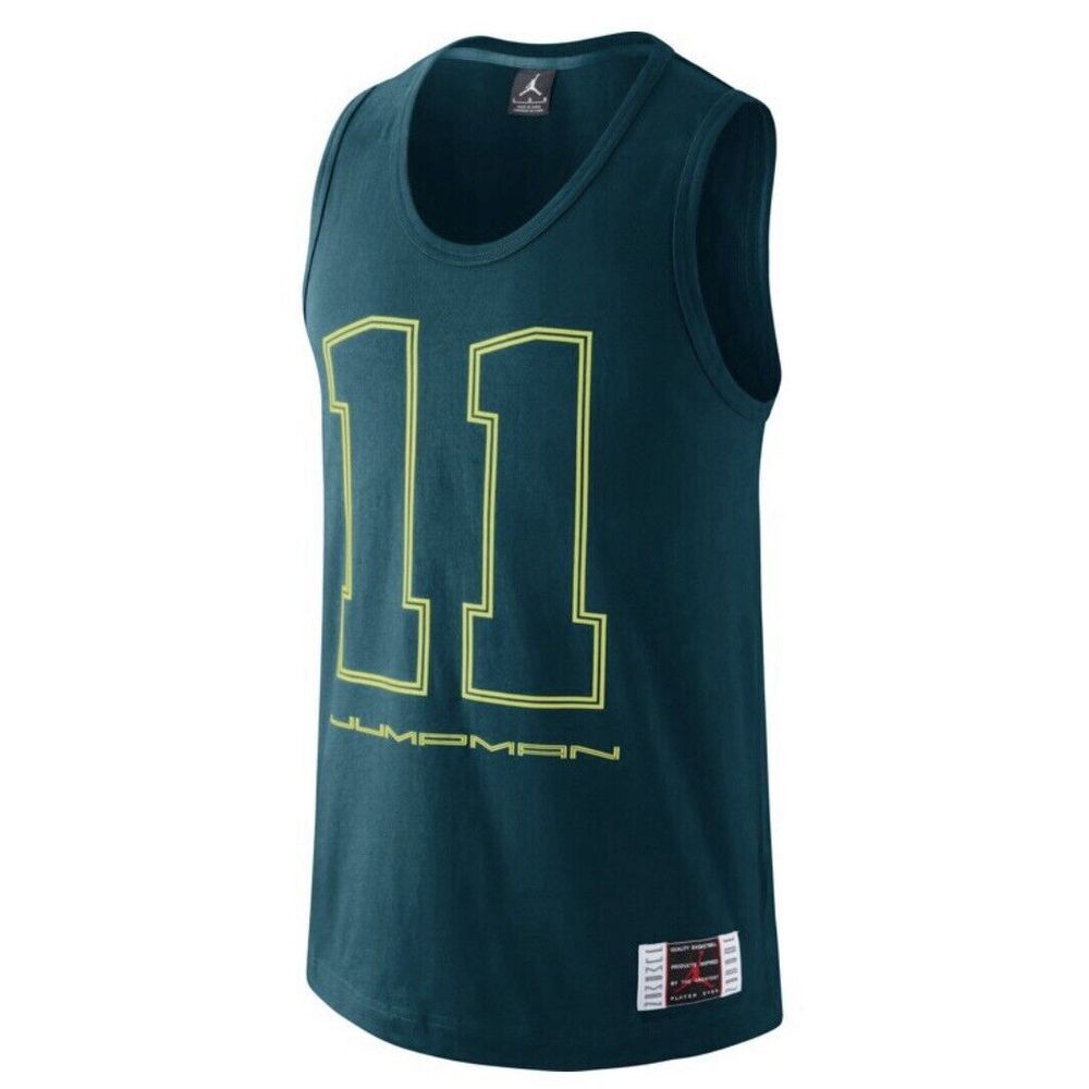 Jordan AJxi Men's Tank Top Night Shade-Green Size Small‎